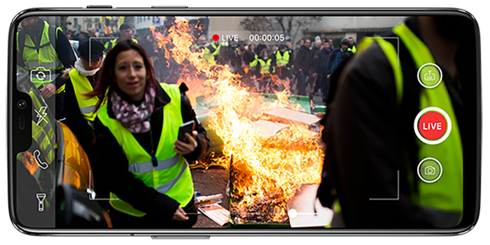Scoopro reporter app camera screen